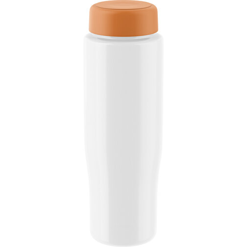 H2O Active® Tempo 700 Ml Sportflasche Mit Drehdeckel , weiß / orange, 30% PP-Kunststoff, 70% PET-Kunststoff, 22,00cm (Höhe), Bild 1