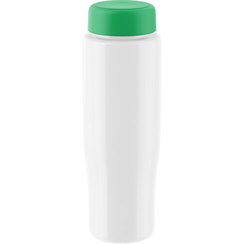 H2O Active® Tempo 700 Ml Sportflasche Mit Drehdeckel , weiss / grün, 30% PP-Kunststoff, 70% PET-Kunststoff, 22,00cm (Höhe), Bild 1