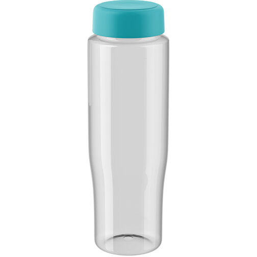 H2O Active® Tempo 700 Ml Sportflasche Mit Drehdeckel , transparent / aquablau, 30% PP-Kunststoff, 70% PET-Kunststoff, 22,00cm (Höhe), Bild 1