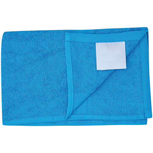 Handtuch ECO DRY , blau, 100% Baumwolle 360 g/m², 50,00cm x 100,00cm (Länge x Breite), Bild 3