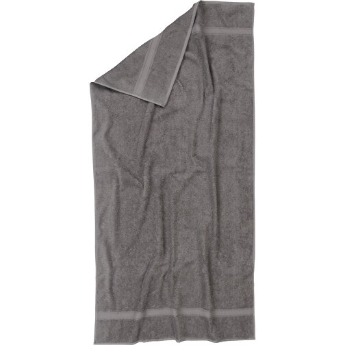 Handtuch ECO DRY , grau, 100% Baumwolle 360 g/m², 50,00cm x 100,00cm (Länge x Breite), Bild 1