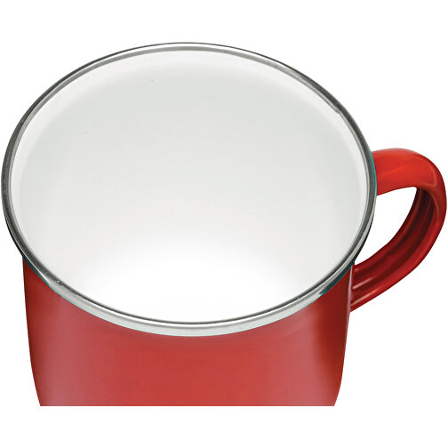 Emaille-Trinkbecher VINTAGE CUP , rot, Edelstahl / Emaille, 8,50cm (Höhe), Bild 6