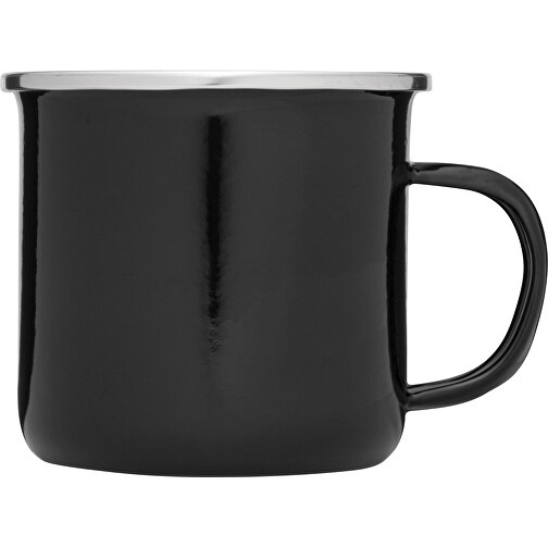 Emaille-Trinkbecher VINTAGE CUP , schwarz, Edelstahl / Emaille, 8,50cm (Höhe), Bild 3