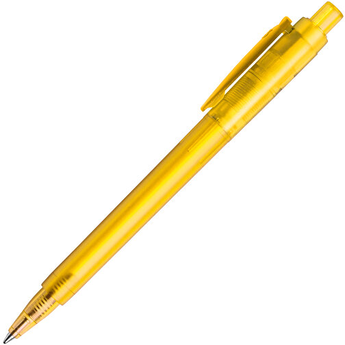 Kugelschreiber Baron ´03 Happy Frosty , transparent gelb, ABS, 13,30cm (Länge), Bild 1