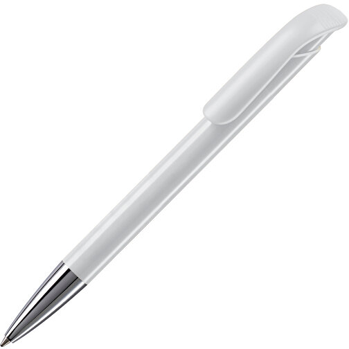 Kugelschreiber Atlas Hardcolour Mit Metallspitze , weiß, ABS & Metall, 14,60cm (Länge), Bild 1
