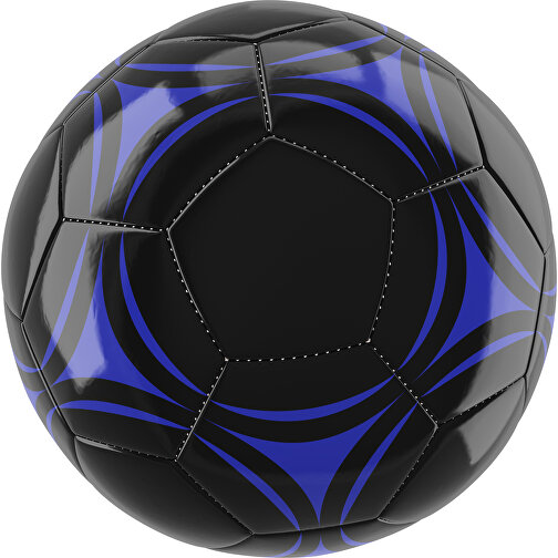 Fußball Gold 32-Panel-Promotionball - Individuell Bedruckt , schwarz / blau, PU/PVC, 3-lagig, , Bild 1