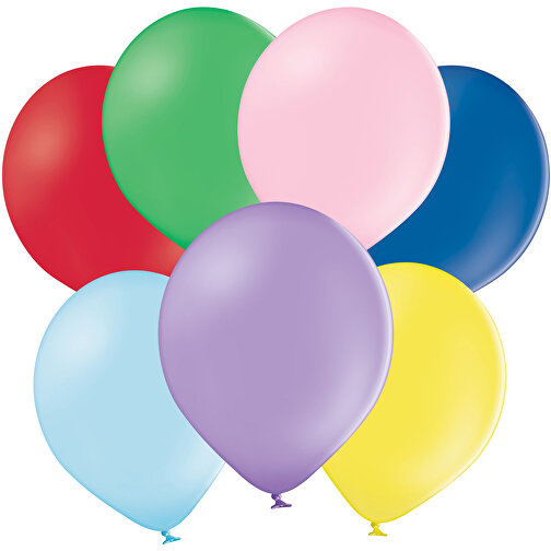 Standardluftballon Klein , bunt gemischt, Naturkautschuk, , Bild 1
