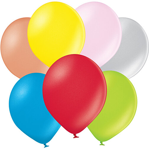 Metallicluftballon In Kleinstmengen , bunt gemischt, Naturkautschuk, , Bild 1