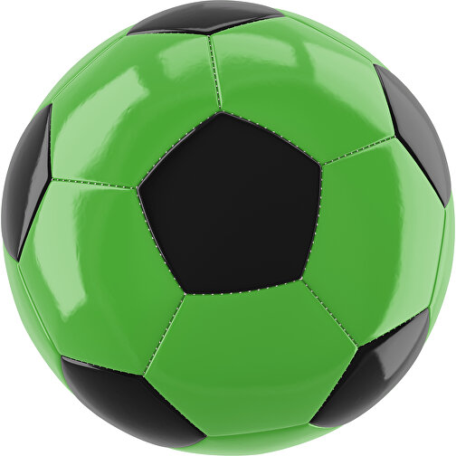 Fußball Gold 32-Panel-Promotionball - Individuell Bedruckt , grasgrün / schwarz, PU/PVC, 3-lagig, , Bild 1