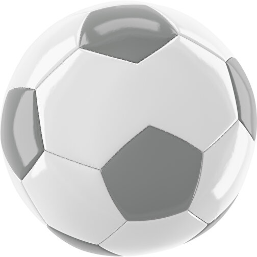 Fußball Gold 30-Panel-Promotionball - Individuell Bedruckt , weiß / grau, PU/PVC, 3-lagig, , Bild 1