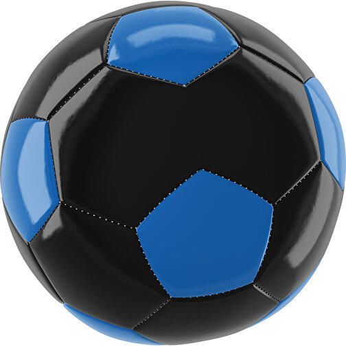 Fußball Gold 30-Panel-Promotionball - Individuell Bedruckt , schwarz / kobaltblau, PU/PVC, 3-lagig, , Bild 1