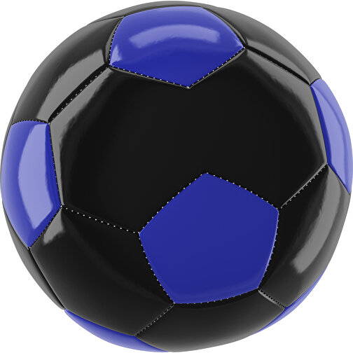 Fußball Gold 30-Panel-Promotionball - Individuell Bedruckt , schwarz / blau, PU/PVC, 3-lagig, , Bild 1