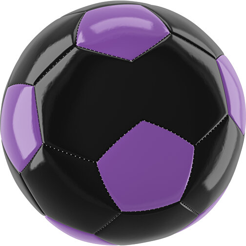 Fußball Gold 30-Panel-Promotionball - Individuell Bedruckt , schwarz / lavendellila, PU/PVC, 3-lagig, , Bild 1