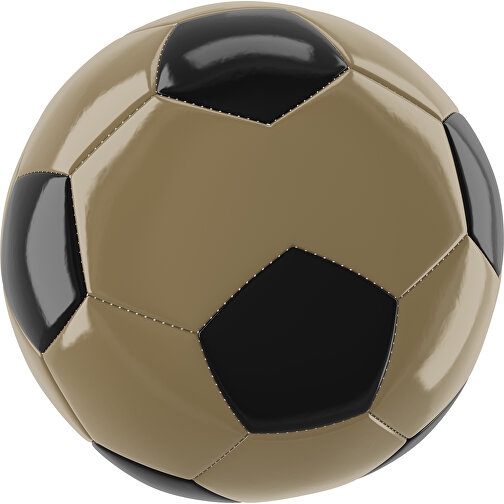 Fußball Gold 30-Panel-Promotionball - Individuell Bedruckt , gold / schwarz, PU/PVC, 3-lagig, , Bild 1