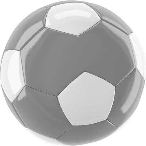 Fußball Gold 30-Panel-Promotionball - Individuell Bedruckt , grau / weiß, PU/PVC, 3-lagig, , Bild 1