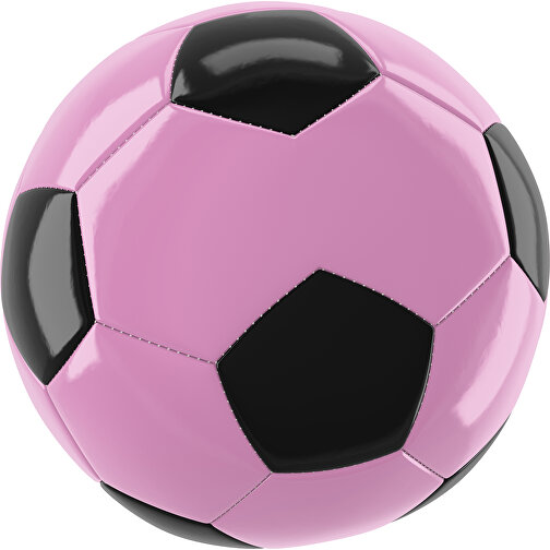 Fußball Gold 30-Panel-Promotionball - Individuell Bedruckt , rosa / schwarz, PU/PVC, 3-lagig, , Bild 1