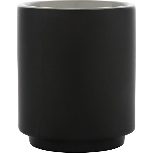 Stapelbare Keramiktasse, Schwarz , schwarz, Keramik, 6,80cm x 8,00cm (Länge x Höhe), Bild 4