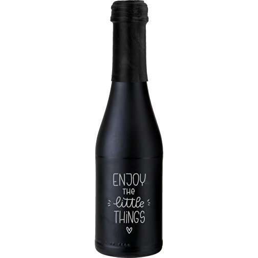 Promo Secco Piccolo - Flasche Schwarz Matt , schwarz, Glas, 5,50cm x 20,00cm x 5,50cm (Länge x Höhe x Breite), Bild 1