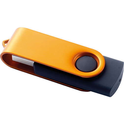 USB 3.0  Schwarzer Memorystick , orange MB , 32 GB , ABS, Aluminum MB , 10 - 30 MB/s MB , 5,60cm x 1,00cm x 2,00cm (Länge x Höhe x Breite), Bild 1