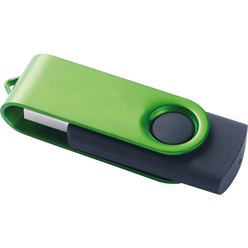 USB 3.0  Schwarzer Memorystick , grün MB , 32 GB , ABS, Aluminum MB , 10 - 30 MB/s MB , 5,60cm x 1,00cm x 2,00cm (Länge x Höhe x Breite), Bild 1