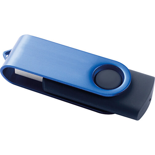 USB 3.0  Schwarzer Memorystick , blau MB , 8 GB , ABS, Aluminum MB , 10 - 30 MB/s MB , 5,60cm x 1,00cm x 2,00cm (Länge x Höhe x Breite), Bild 1