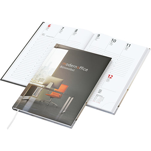 Buchkalender Prestige Bestseller Inkl. 4C-Druck, Gloss-individuell , gloss-individuell, 21,00cm x 14,80cm (Länge x Breite), Bild 1