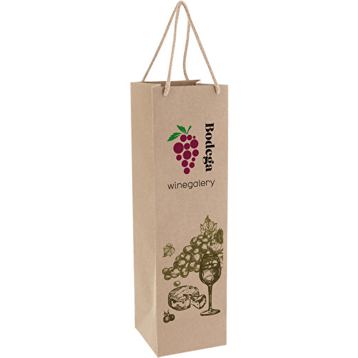 Bolsa de regalo para vino 120 g/m² 40x11,5x11,5 cm, Imagen 2