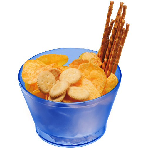Snack- Und Müslischale , gefrostet blau, PS, 8,00cm (Höhe), Bild 3