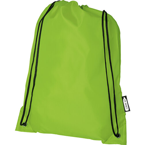 Oriole Sportbeutel Aus RPET 5L , Green Concept, limone, 190T Recyceltes Polyester, 33,00cm x 44,00cm (Länge x Höhe), Bild 1