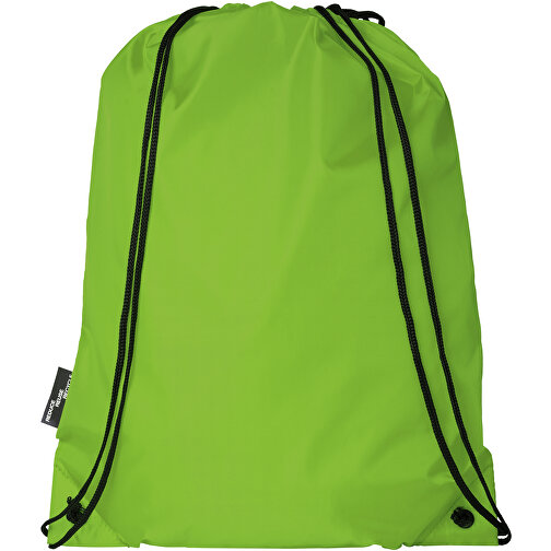 Oriole Sportbeutel Aus RPET 5L , Green Concept, limone, 190T Recyceltes Polyester, 33,00cm x 44,00cm (Länge x Höhe), Bild 4