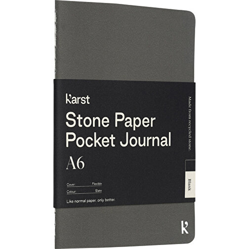 Journal de poche Karst® A6 en papier de pierre et à couverture souple - Vierge, Image 1