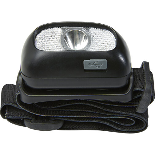 Strahl Wiederaufladbare Stirnlampe , schwarz, ABS Kunststoff, 31,00cm x 3,00cm x 3,00cm (Länge x Höhe x Breite), Bild 6