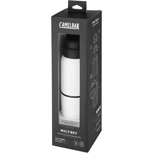 MultiBev vacuum insulated stainless steel 500 ml bottle and 350 ml cup, Imagen 3