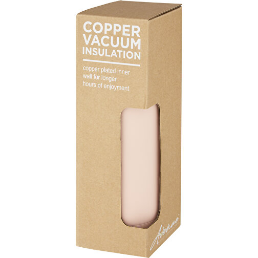 Spring 500 Ml Kupfer-Vakuum Isolierflasche , pale blush pink, Edelstahl, PP Kunststoff, Silikon Kunststoff, 22,35cm (Höhe), Bild 2