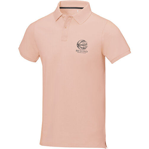 Calgary Poloshirt Für Herren , pale blush pink, Piqué Strick 100% BCI Baumwolle, 200 g/m2, XXL, , Bild 2