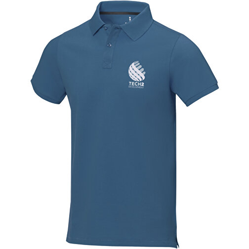 Calgary Poloshirt Für Herren , tech blue, Piqué Strick 100% BCI Baumwolle, 200 g/m2, XXL, , Bild 2