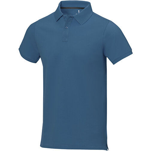 Calgary Poloshirt Für Herren , tech blue, Piqué Strick 100% BCI Baumwolle, 200 g/m2, L, , Bild 1