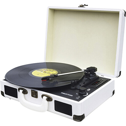 Prixton VC400 Vinyl MP3 Player , weiß, Kunststoff, 35,00cm x 25,50cm x 13,00cm (Länge x Höhe x Breite), Bild 1