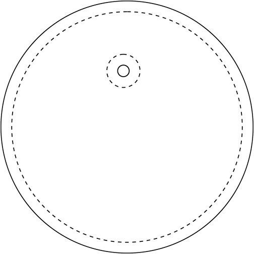 RFX™ reflective okrągła odblaskowa zawieszka z TPU, Obraz 3