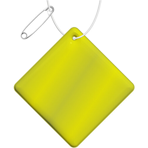 RFX™ reflective mała odblaskowa zawieszka z TPU, romb, Obraz 1