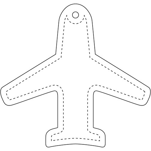Gancio catarifrangente a forma di aeroplano in PVC con catenella RFX™, Immagine 4