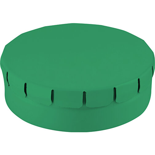 Runde Click-Blechdose 45 Mm , dunkel grün, Metall, 1,50cm (Länge), Bild 1