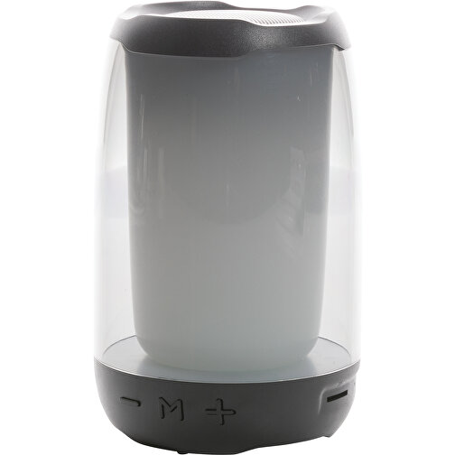 Lightboom 5W Lautsprecher Aus RCS Recyceltem Kunststoff, Schwarz , schwarz, ABS - recycelt, 13,00cm (Höhe), Bild 8