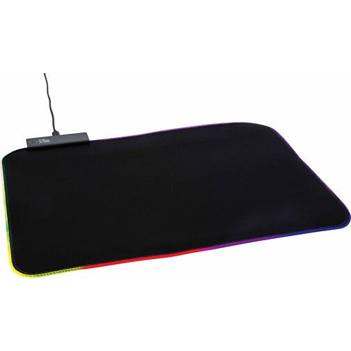 RGB Gaming Mauspad, Schwarz , schwarz, Nylon, 36,10cm x 26,30cm (Länge x Höhe), Bild 1