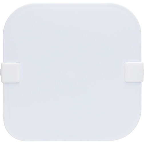 PP Lunchbox Square, Weiß , weiß, PP, 18,20cm x 7,60cm (Länge x Höhe), Bild 6