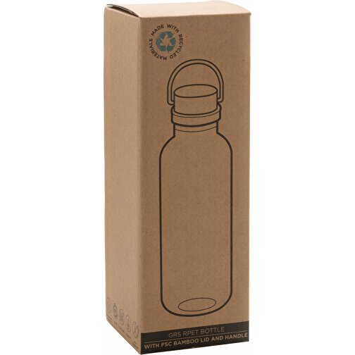 Bottiglia rPET GRS con manico e tappo in bambù FSC 680ml, Immagine 6