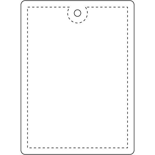 Attache réfléchissante RFX™ rectangulaire en PVC, grand modèle, Image 3
