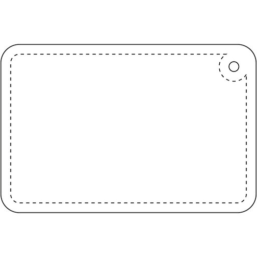 Colgador de TPU reflectante rectangular pequeño 'RFX™', Imagen 3