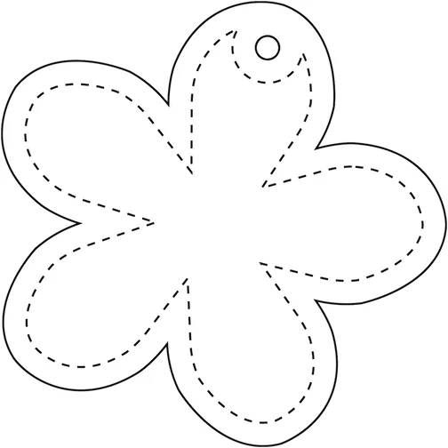 Attache réfléchissante RFX™ en TPU en forme de fleur, Image 3