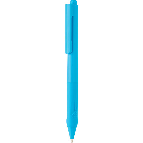 Penna a tinta unita X9 con impugnatura in silicone, Immagine 1